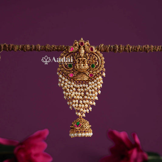 Gracious Lakshmi Cluster Pearl Jadai Billai