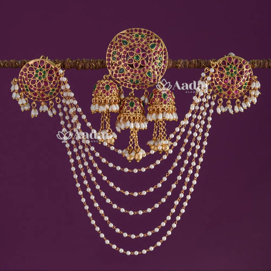 Dangling Kemp Jadai Billai With Pendant Mattal