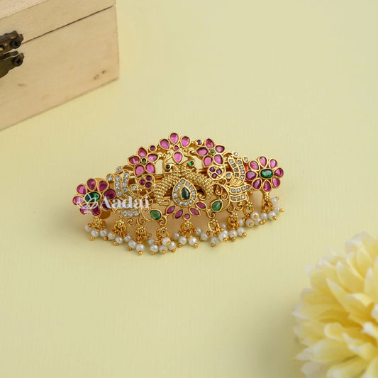 Peacock Kemp Hair Clip