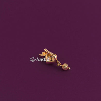 Diamond Shape Drop Nose Pin