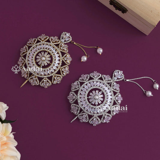Stunning Glittery Hair Bun Cage Small