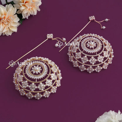 Sparkling Pearl Big Hair Bun Cage