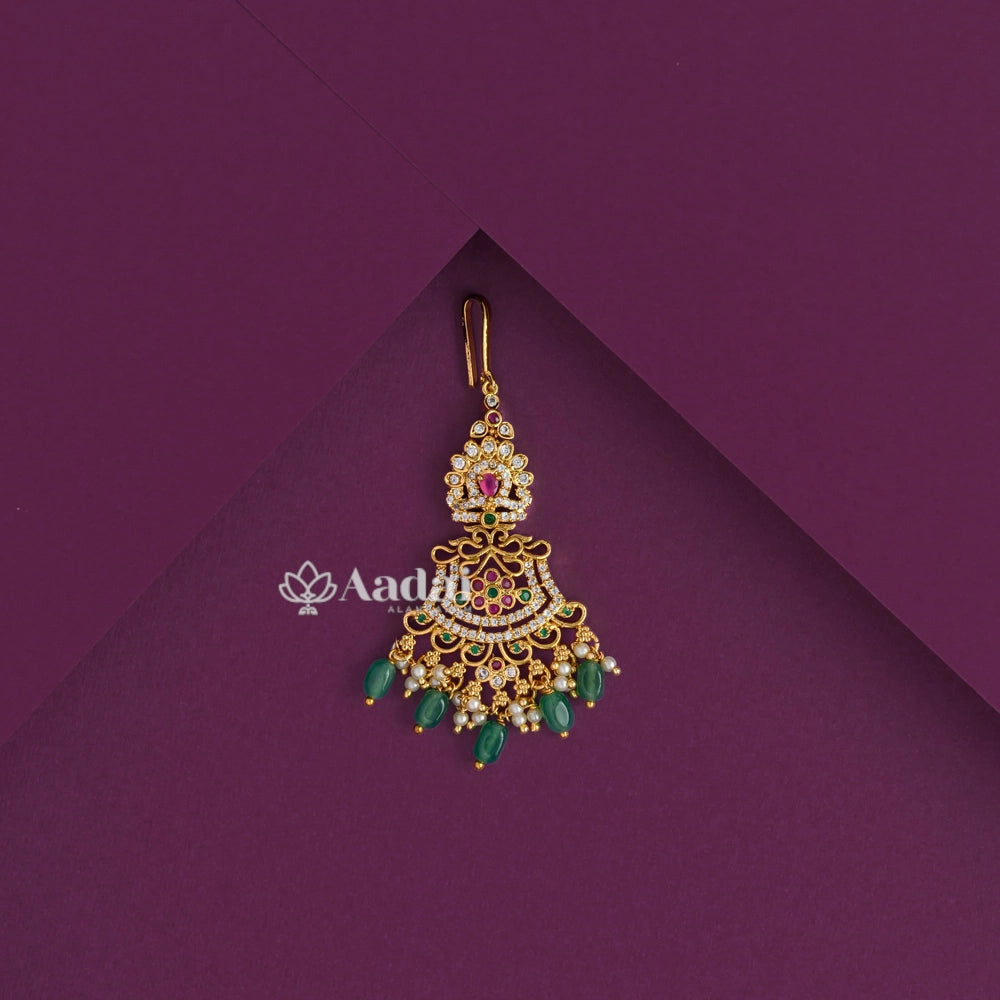 Magestic Green Beads Tikka