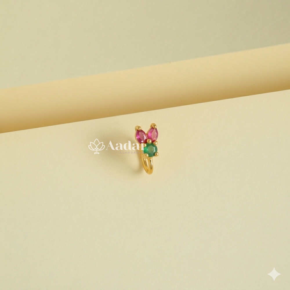 Scarlet Press On Nose Pin