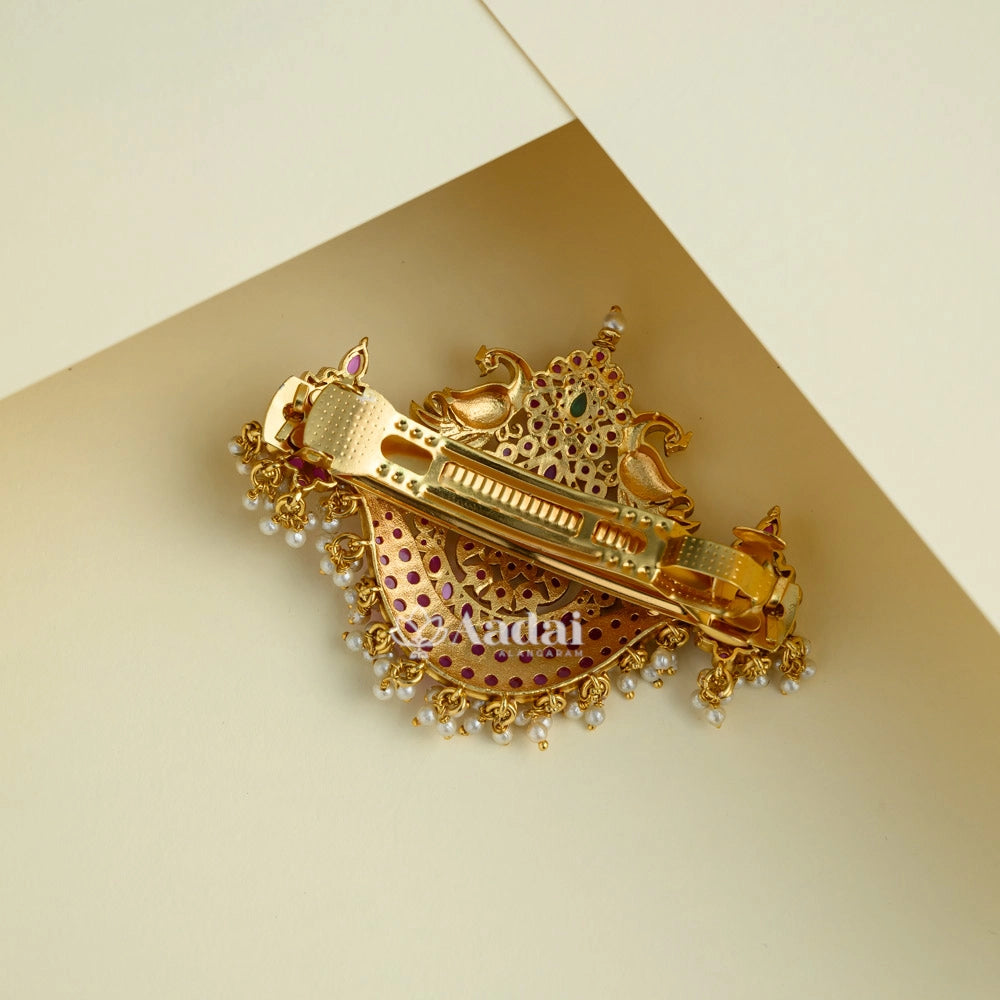 Nouvelle Peacock Hair Clip