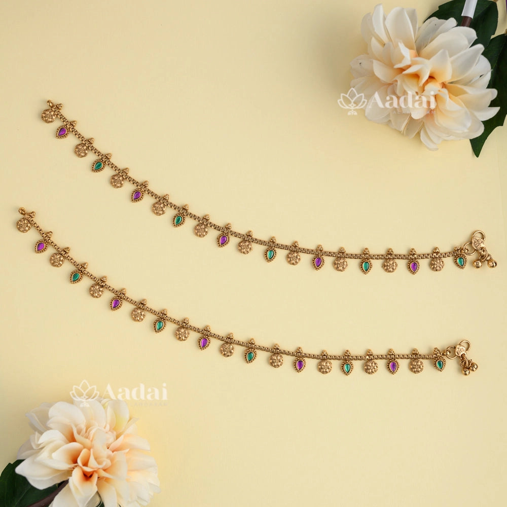 Incarnadine Kovi Droplet Anklet 