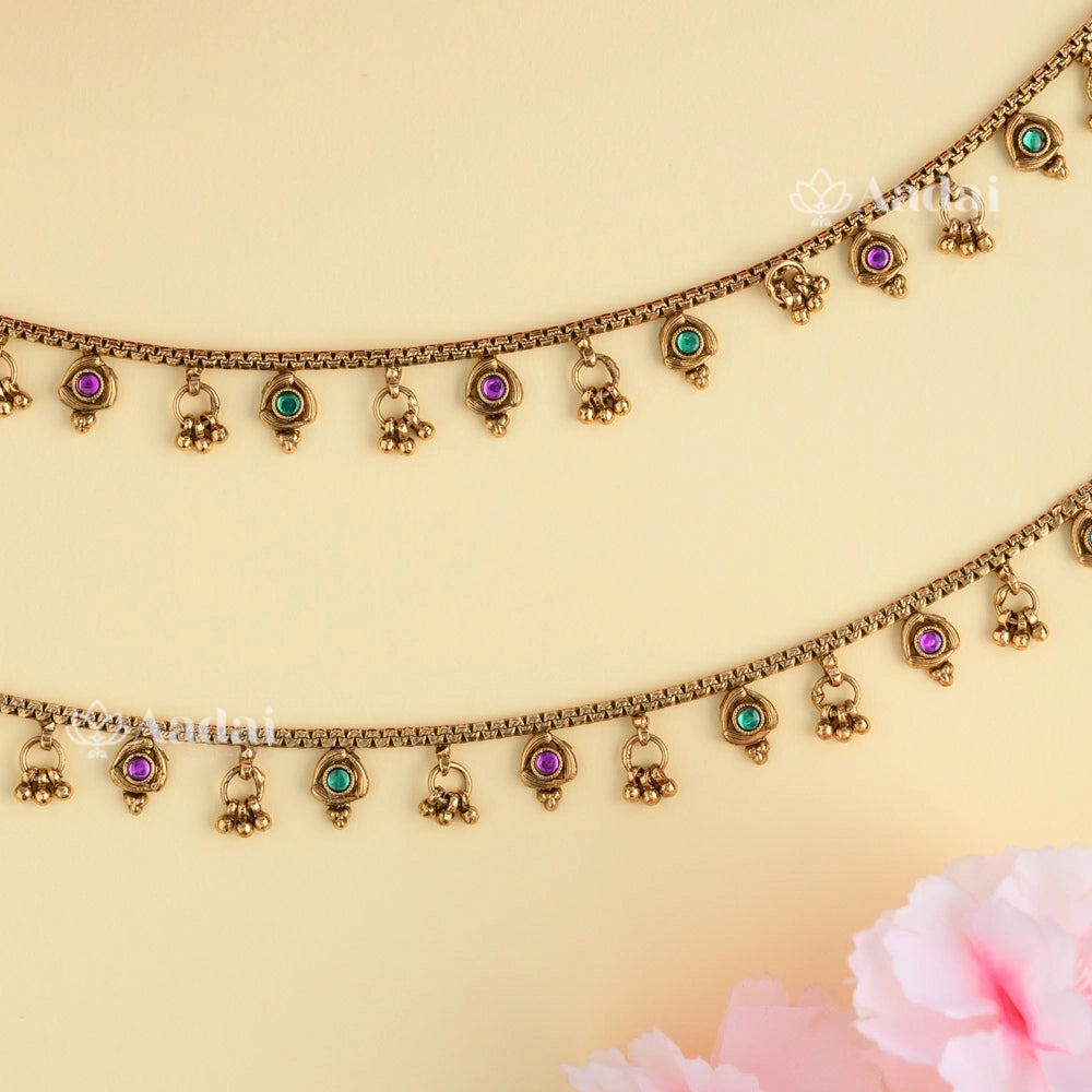 Blanched Cute Antique Anklet