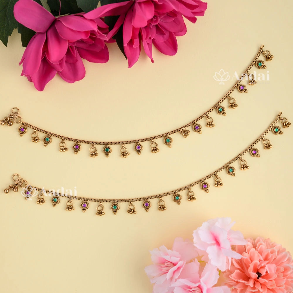 Blanched Cute Antique Anklet