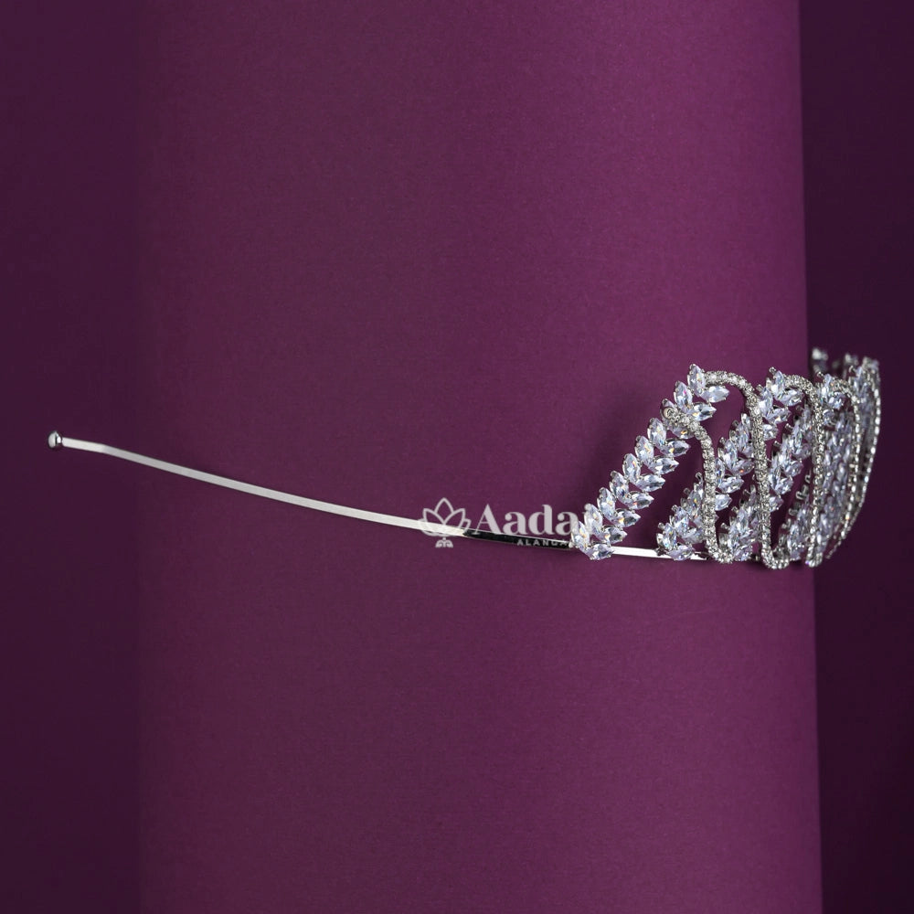 Marquise Leaf Wedding Tiara