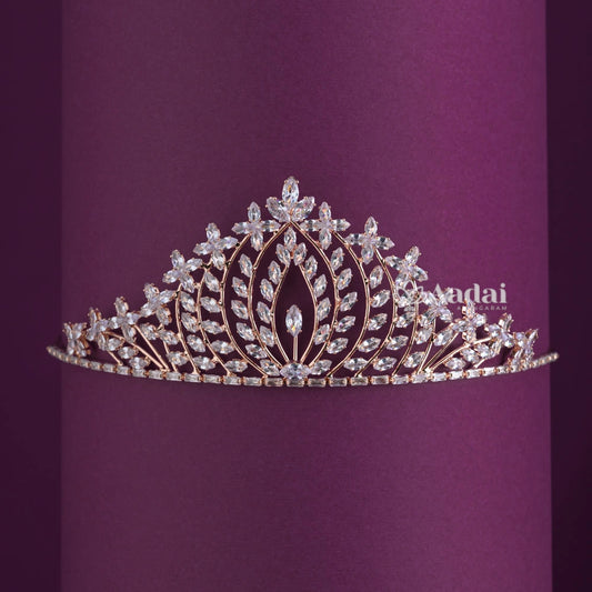 Pharaonic Royal Wedding Tiara - Rose Gold