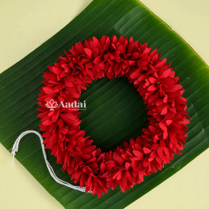 Reusable Fabric Flower String - Red