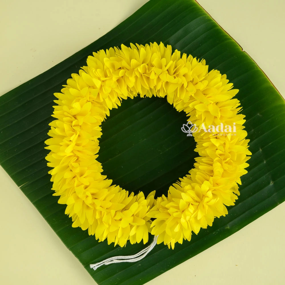 Reusable Fabric Flower String - Yellow