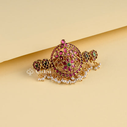 Conservative Floral Kemp Hair Clip