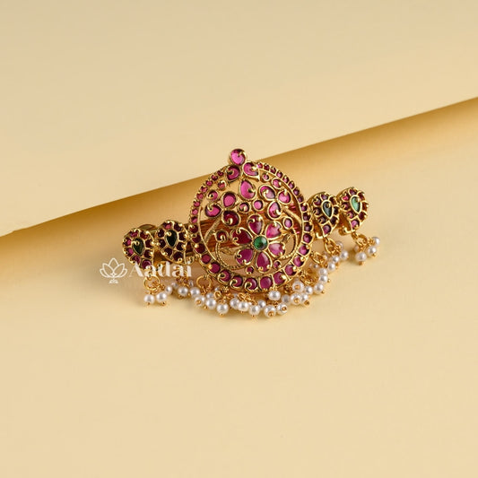 Conservative Floral Kemp Hair Clip