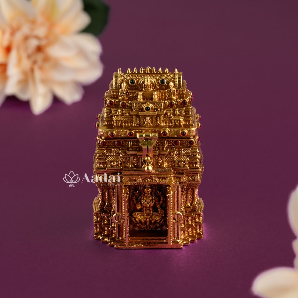 Gracious Gopuram Lakshmi Kumkum Box