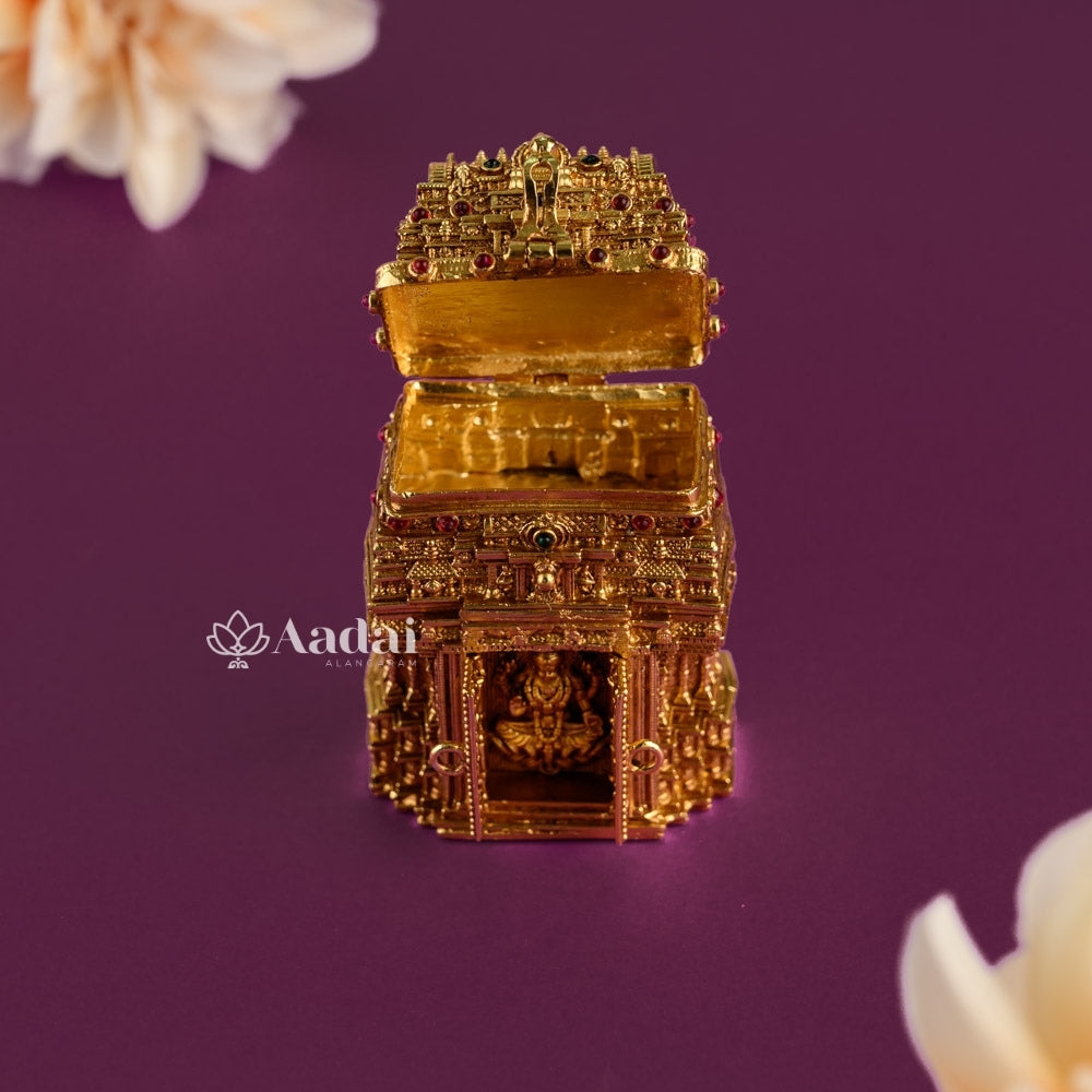 Gracious Gopuram Lakshmi Kumkum Box