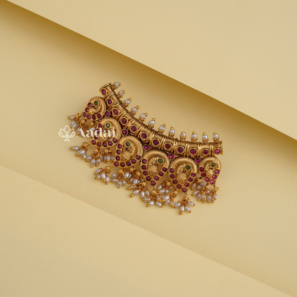 Enchanted Peacock Hair Clip