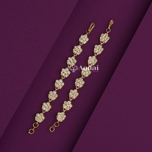 Scalloped Vintage Mattal / Earchain