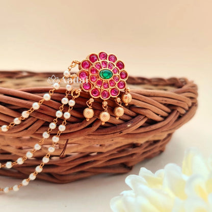 Floral Jhumkas With Mattal