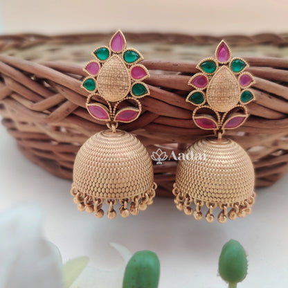 Floral matte Jhumka