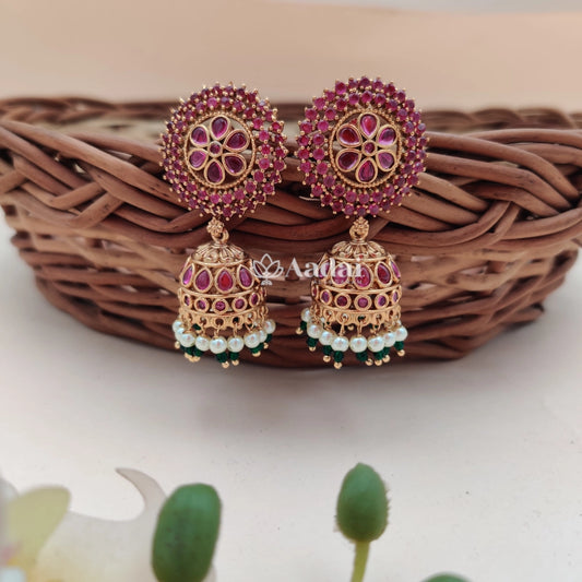 AD Jhumkas - Ruby