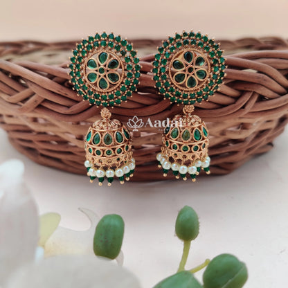 AD Jhumkas - Green