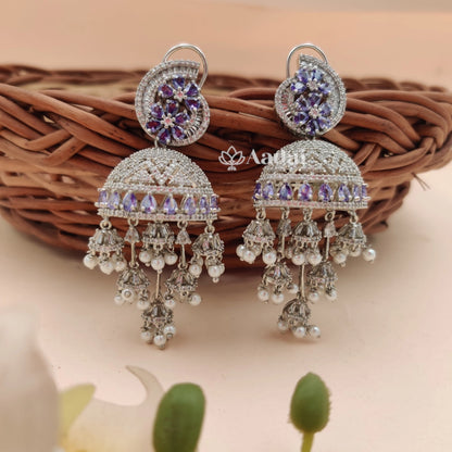 Dangle zircon jhumka