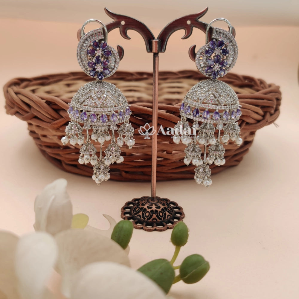 Dangle zircon jhumka