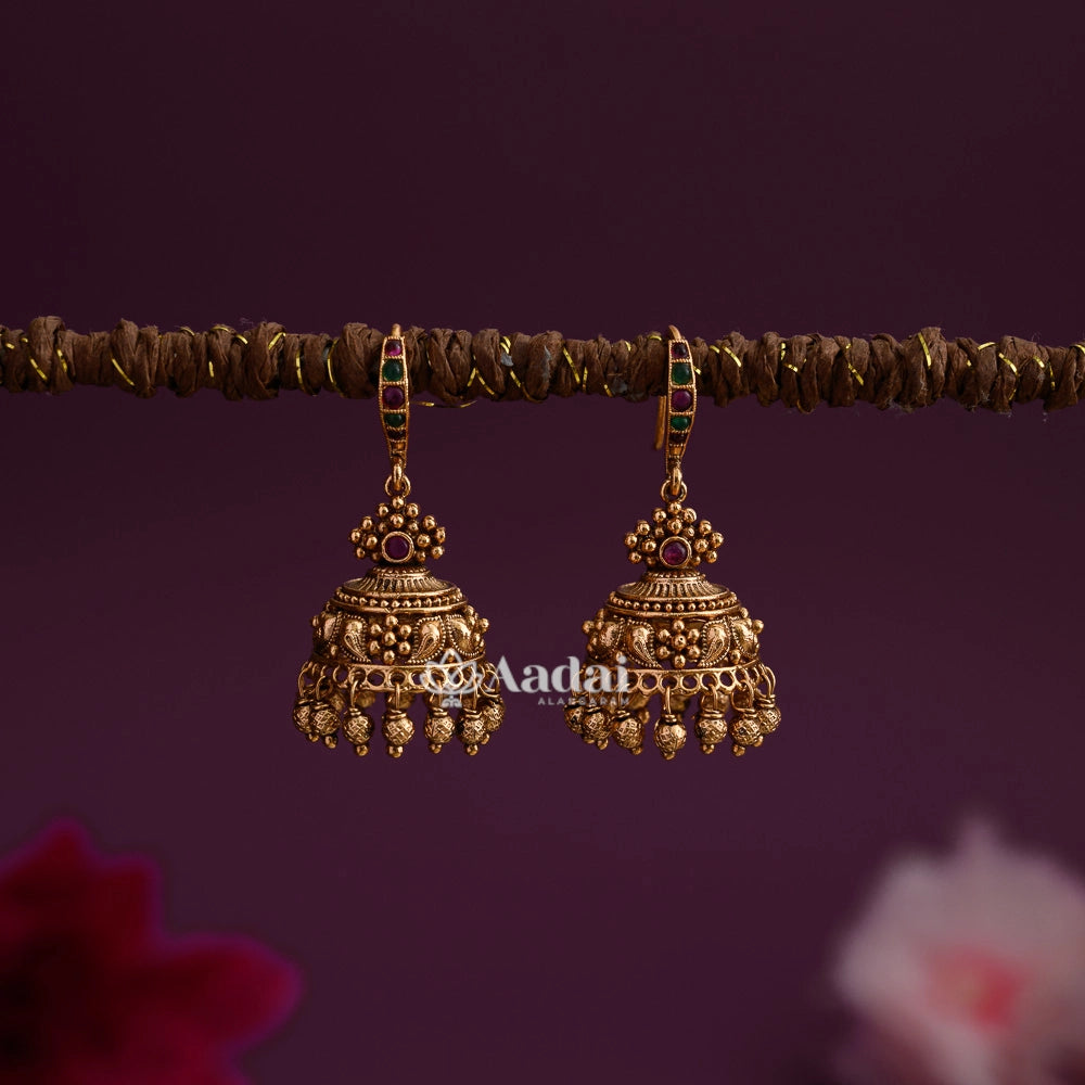 Cute Hook Floral Jhumka