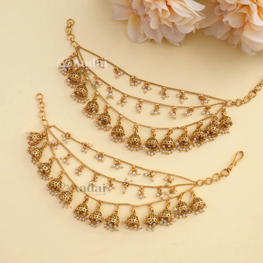 Stunning Grand Jhumka Mattal - Pearl