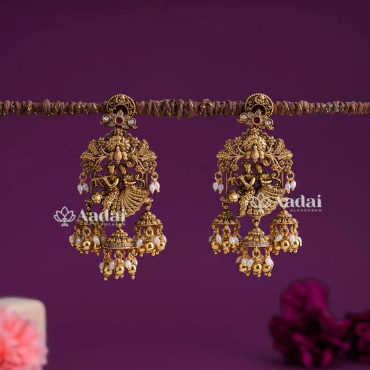 Intricate Radha Krishna Earring
