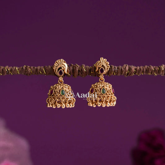 Antique Non Idol Small Jhumka