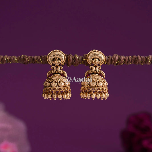 Non Idol Antique Small Jhumka