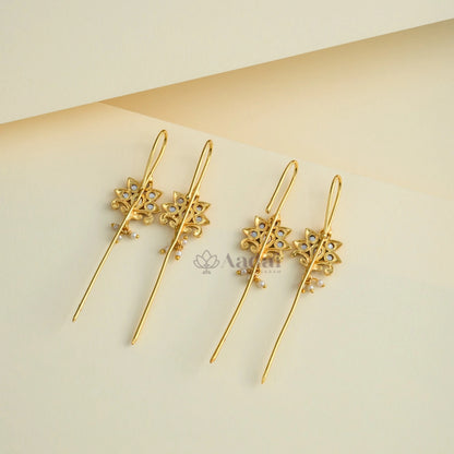 Floral Needle Ear cuff
