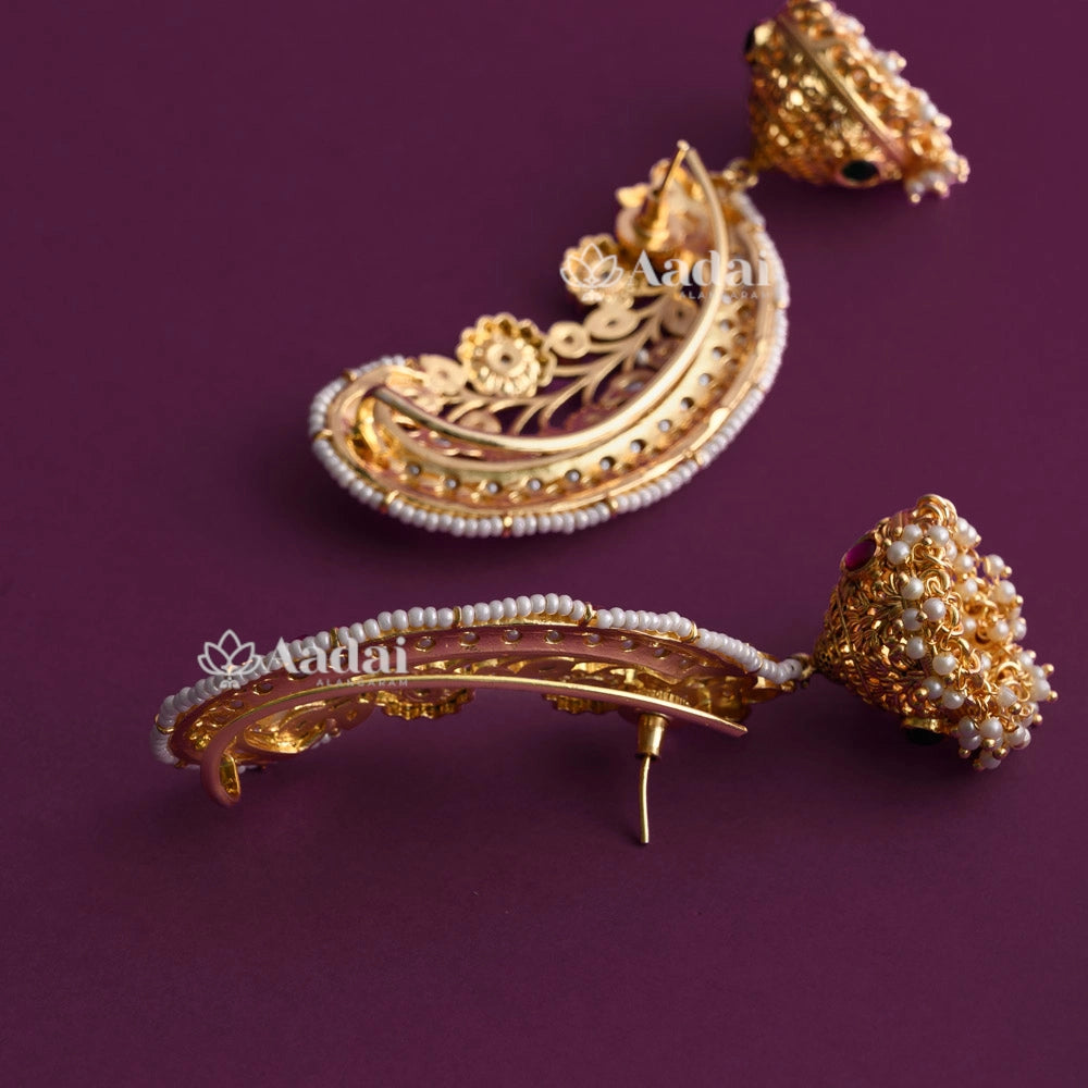 Floral Earcuff Jhumka