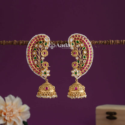 Floral Earcuff Jhumka