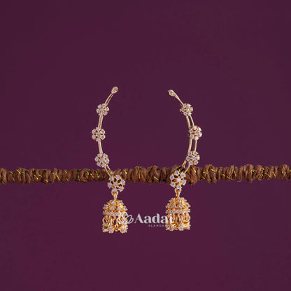 Diamond Replica Ear Cuff With Cute Jhumka