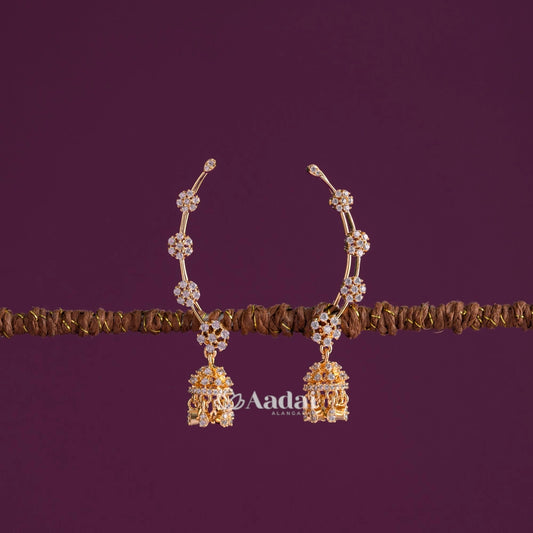 Diamond Replica Ear Cuff With Cute Jhumka