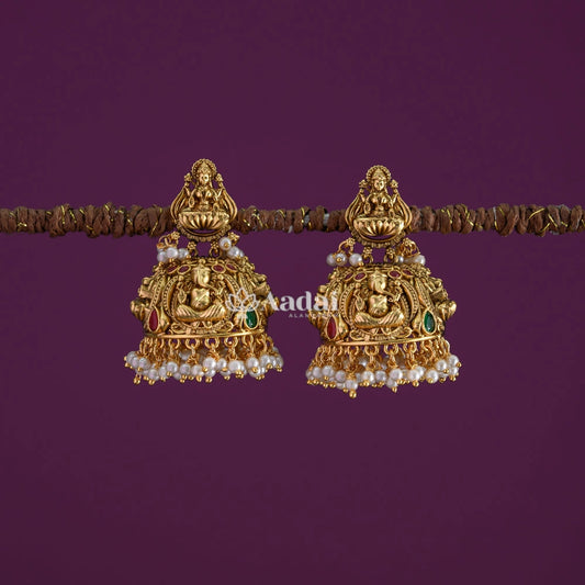 Antique Lakshmi & Ganesha Jhumka