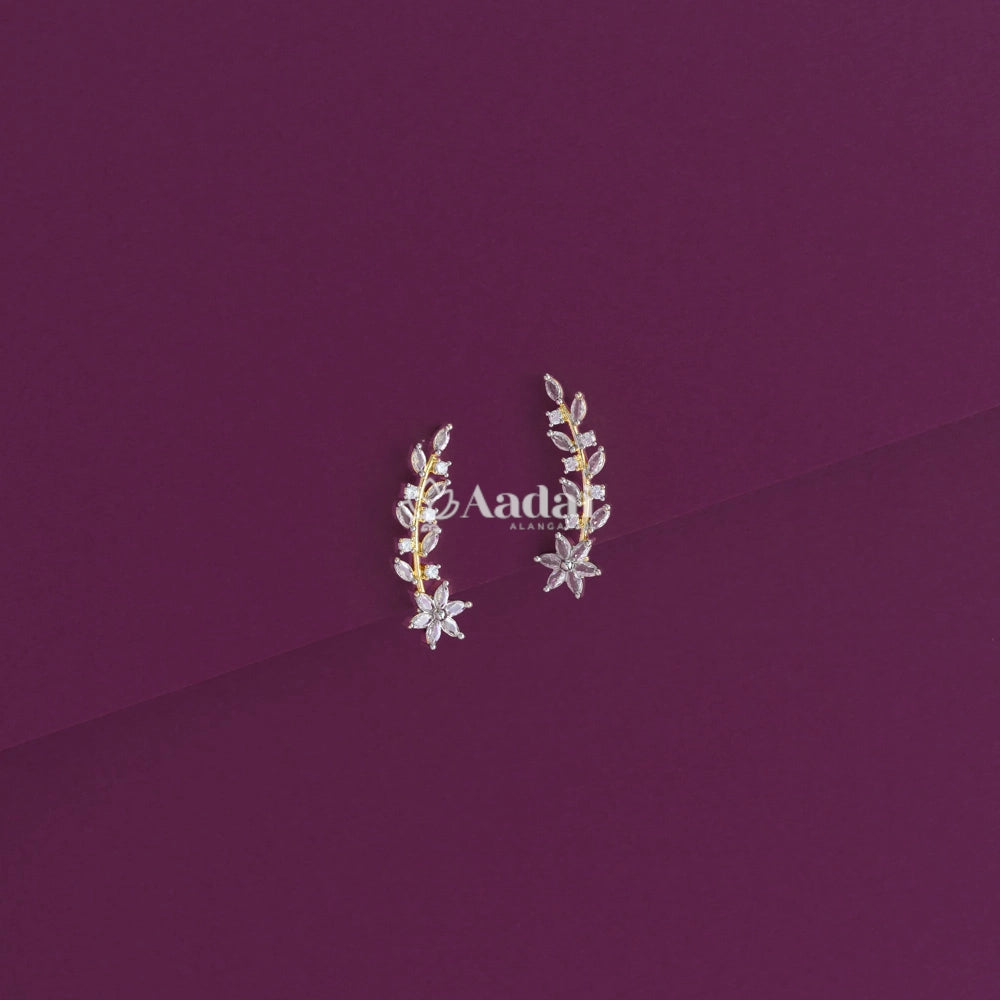 Alluring Diamond Look Alike Ear Cuff / Stud