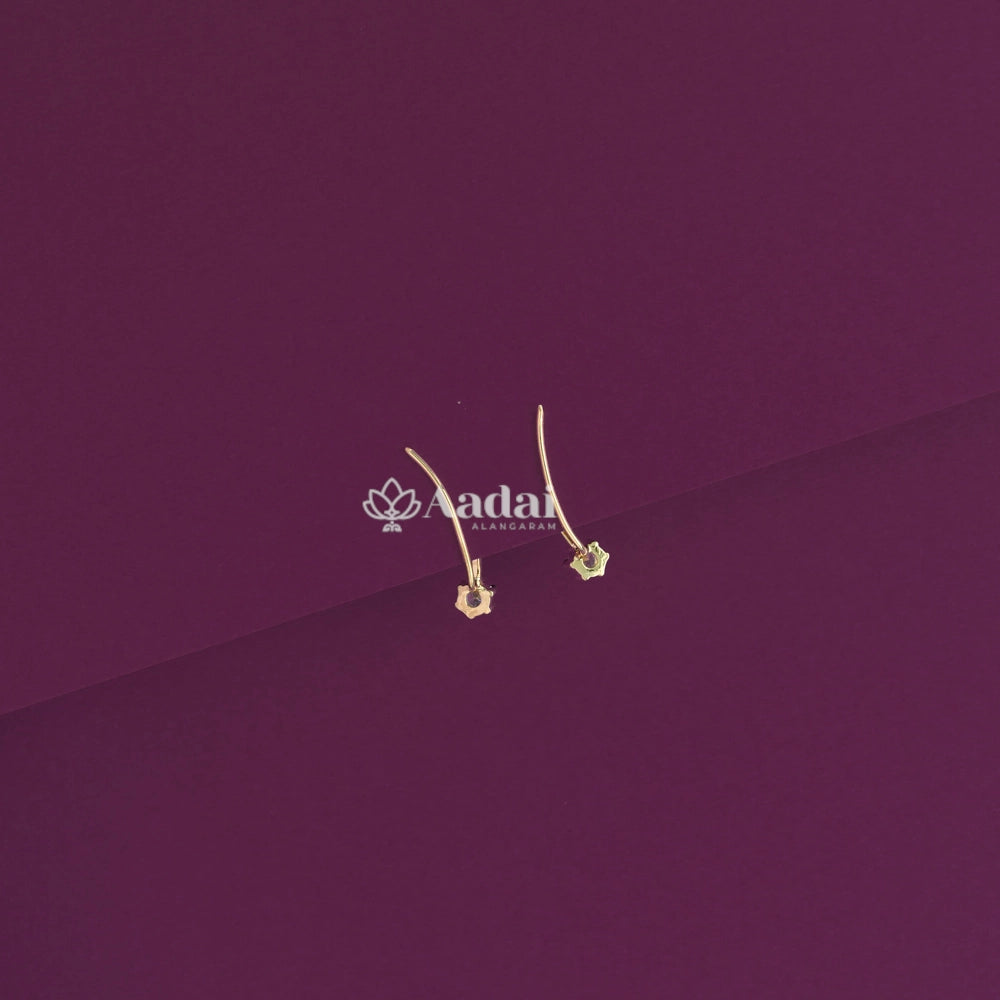 Star Diamond Look Alike Ear Cuff /  Stud