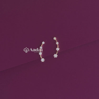 Star Diamond Look Alike Ear Cuff /  Stud