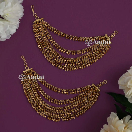 Elegant Gold Bead 5 Layer Mattal