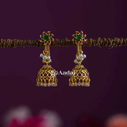 Crimson Cute Jhumka 