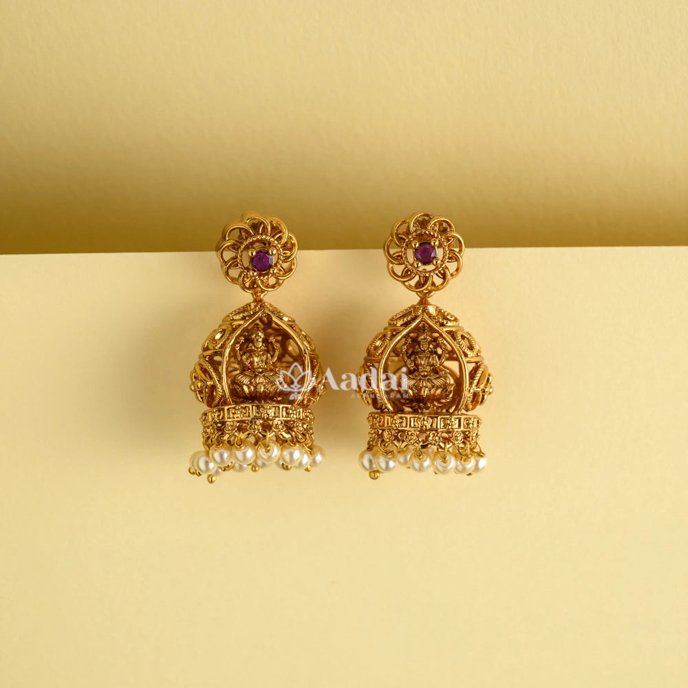 Protuding Cute Small Lakshmi Jhumka
