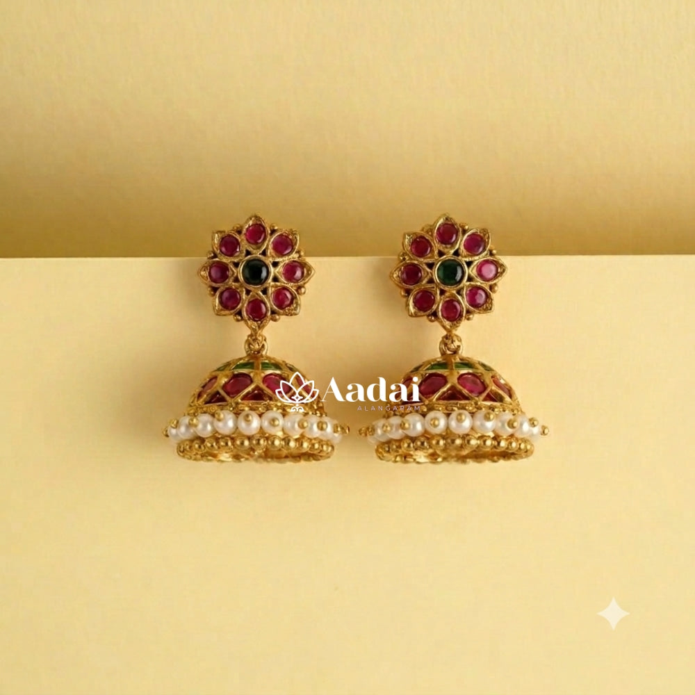  Gardenia Classic Kemp Jhumka