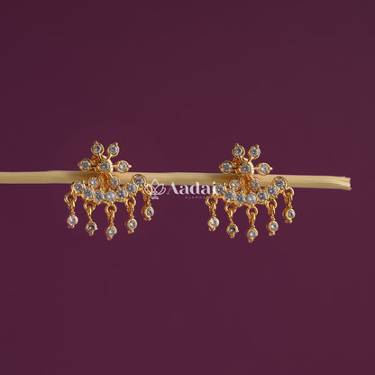Two Style Floral Diamond Replica Stud