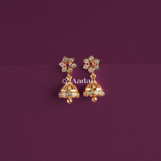 Cute Little Floral Jhumka