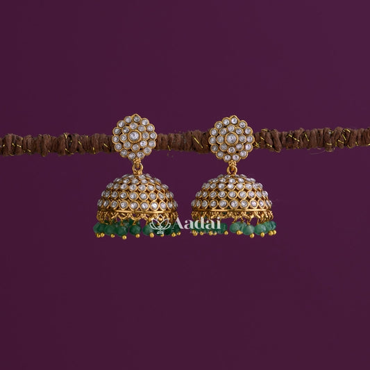 Regal White Jhumka