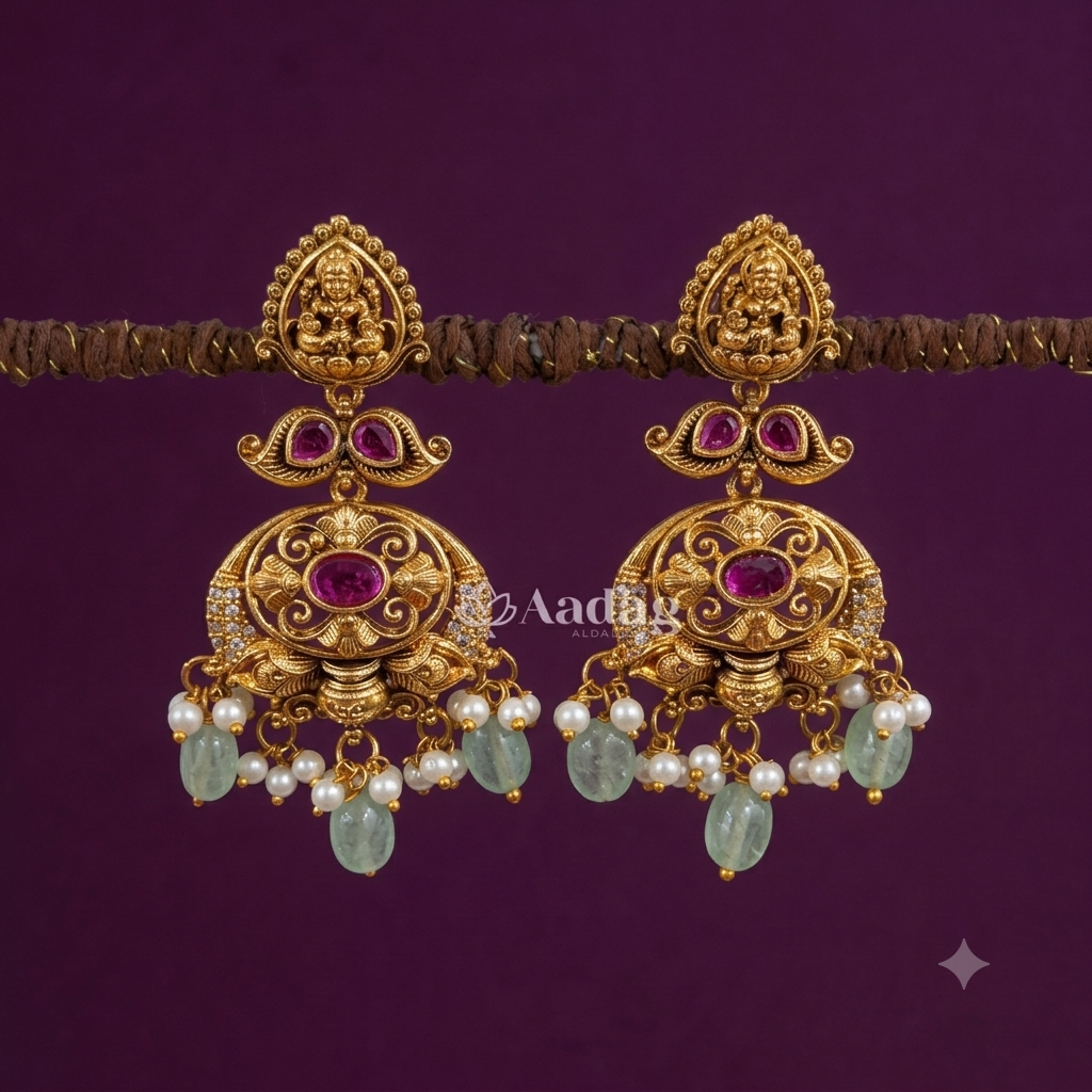 Intricated Antique Lakshmi Earring
